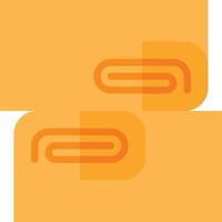 Two orange squares with a yellow background vector
