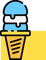 Ice cream icon illustration vector