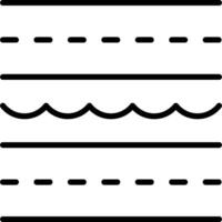 A line of waves and lines on a white background vector