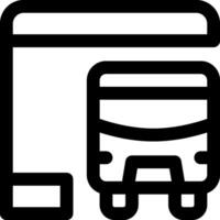 Bus stop icon vector