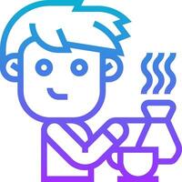 A man is pouring coffee into a cup vector