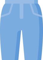 A blue shorts with a white background vector