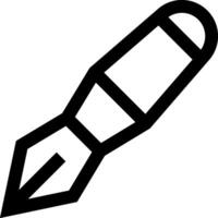 A pen and ink icon on a white background vector