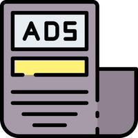 Ads icon illustration vector