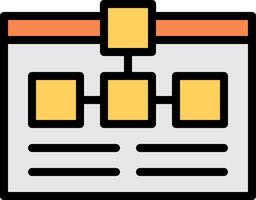 A calendar icon with a yellow border vector