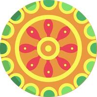 A colorful circular design with a circular pattern vector