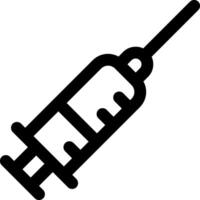 A syringe with a needle on it vector