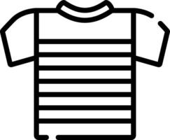 A shirt with stripes on it vector