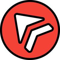 The logo for the red and black triangle vector