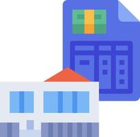 A house with a document and a stack of money vector