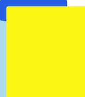 A yellow folder with blue and yellow tabs vector