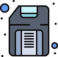 A floppy disk icon with dots around it vector
