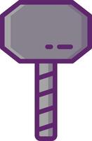Thor hammer icon illustration vector