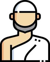 A man with a beard and a turban vector