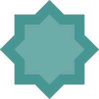 A teal star with a white background vector
