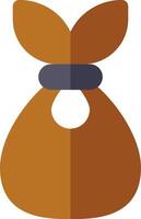 A bag with a bow on it vector