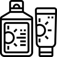 Sun cream icon vector