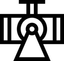 A black and white image of a camera vector