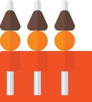 A group of three pops on sticks vector