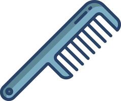 A comb with a handle on it vector