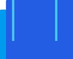 A blue folder with a blue background vector