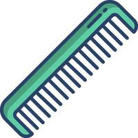 A comb on a white background vector
