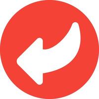 A red circle with an arrow pointing to the right vector