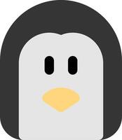 A penguin icon on a white background vector