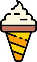 Ice cream cone icon vector