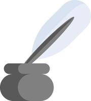 A pen and inkpot icon on a white background vector