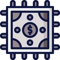 A dollar sign icon on a white background vector