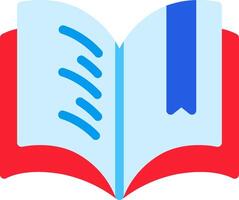 A book with a blue ribbon on it vector