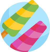 Ice cream and popsicle icon vector