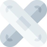 A flat icon of a bandage vector