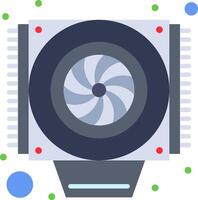 A computer fan with a blue and white background vector