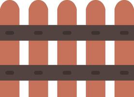 A fence with wooden posts and a wooden fence vector