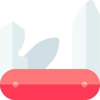 A swiss army knife with a red handle vector