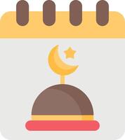 Islamic calendar icon vector