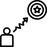 A person is holding a star and pointing to a star vector