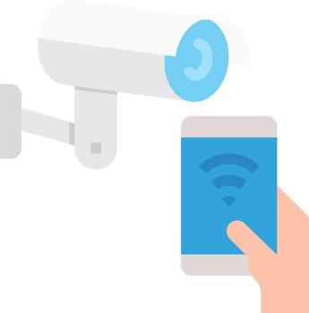 How to set up a home security system vector