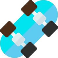 A flat icon of two skateboards vector