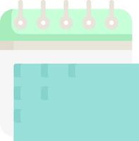 A calendar with a pen and paper on it vector