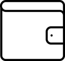 Wallet icon with a black background vector