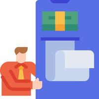 Man holding a roll of toilet paper vector
