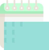 A notebook with a pen and a pen vector