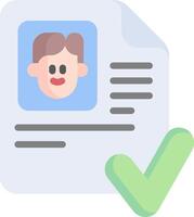 A person's profile icon vector