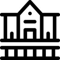 A black and white image of a building vector