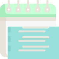A calendar icon with a pen and paper vector