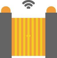 A wifi signal is shown on a wall vector