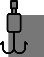 Hook icon on white background vector